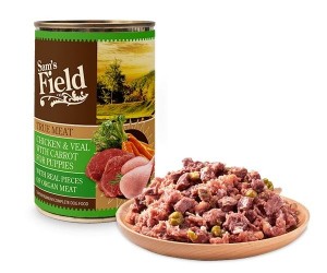 Sams Field Dog True Meat Chicken & Veal for Puppies 400g